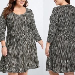Torrid Stretch Sweater Fit Flare Dress